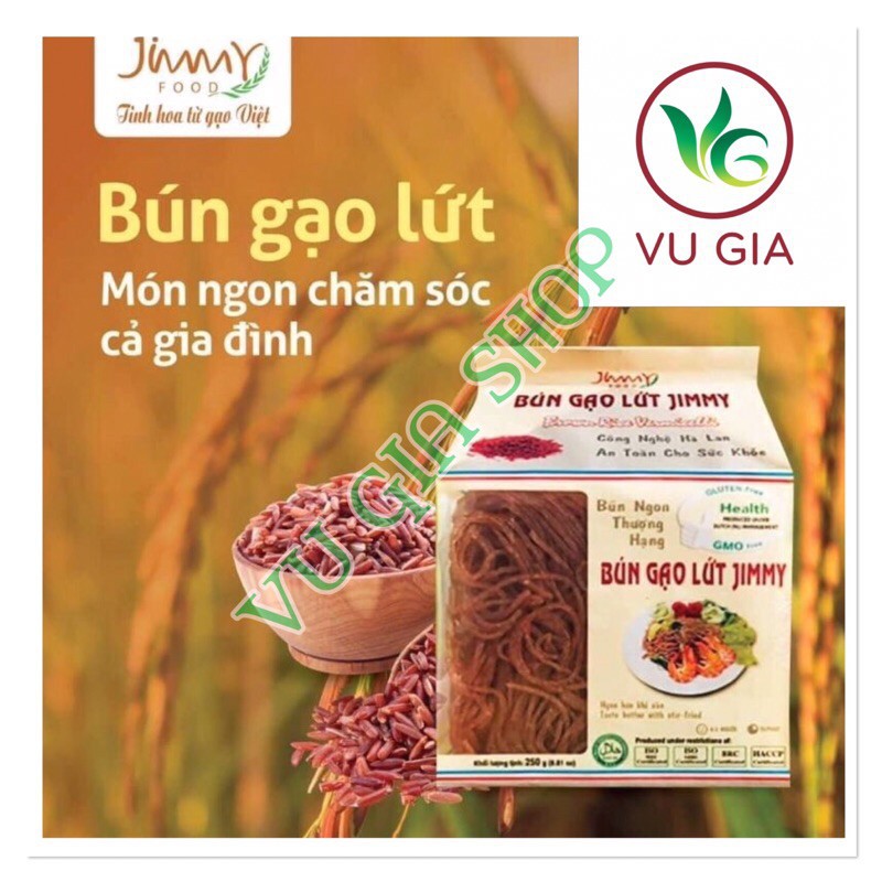 Bún gạo lứt đỏ JIMMY giảm cân gói 250g