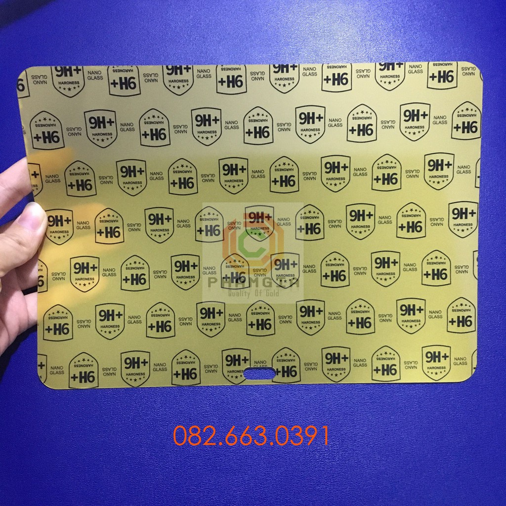 Dán cường lực laptop theo yêu cầu trong suốt, nano dẻo siêu bền, độ cường lực 9h+