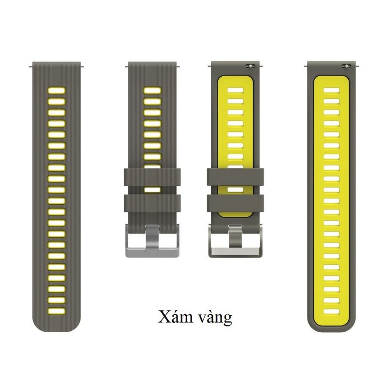 Dây đồng hồ caosu silicon size dây 20/22mm