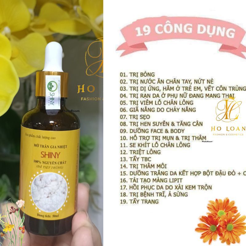 Sáp wax lông tay chân nách và mỡ trăn shiny handmade