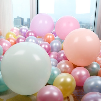 Bong Bóng Cao Su 18 Inch Màu Sắc Ngọt Ngào Trang Trí Tiệc