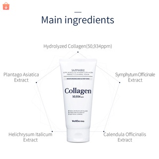 Sữa Rửa Mặt WellDerma Sapphire Low Molecule Marine Collagen 2 Sữa Rửa Mặt + 1 Máy Rửa Mặt