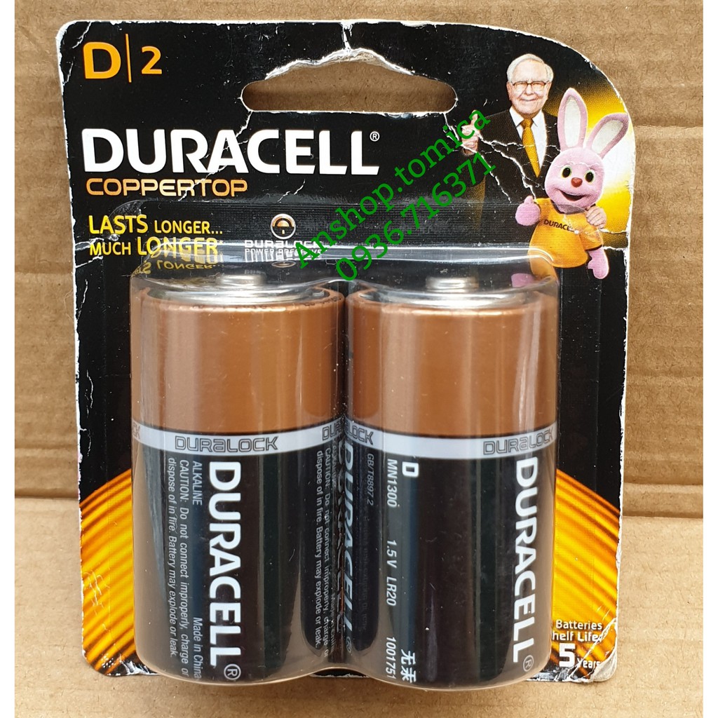 Pin Duracell (vỉ 2 viên)