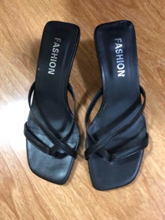 Giày cao gót xỏ ngón đế 7cm (ảnh thật)
