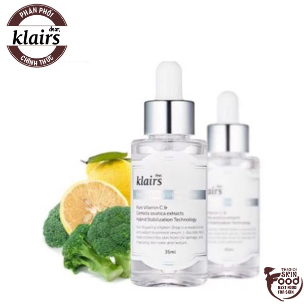 [Mã SKAMCLU9 giảm 10% đơn 100K] Tinh Chất Vitamin C Giúp Mờ Thâm Nám, Trắng Sáng Klairs Freshly Juiced Vitamin Drop 35ml