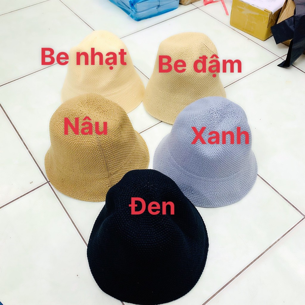 Mũ Len Đan Lưới Vành Cụp Phong Cách Nón Len Cụp Hàn Quốc Hot Trend Chất Len Đan Mềm Mại Thoáng Mái Nhiều Màu Vintage