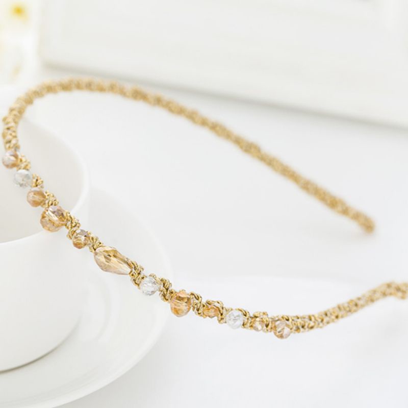 Băng Đô Đính Đá Lấp Lánh Phong Cách Hàn Quốc Sang Trọng Dành Cho Nữ YOUYO