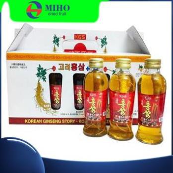 Nước uống hồng sâm có củ Hàn Quốc - chai 120ml