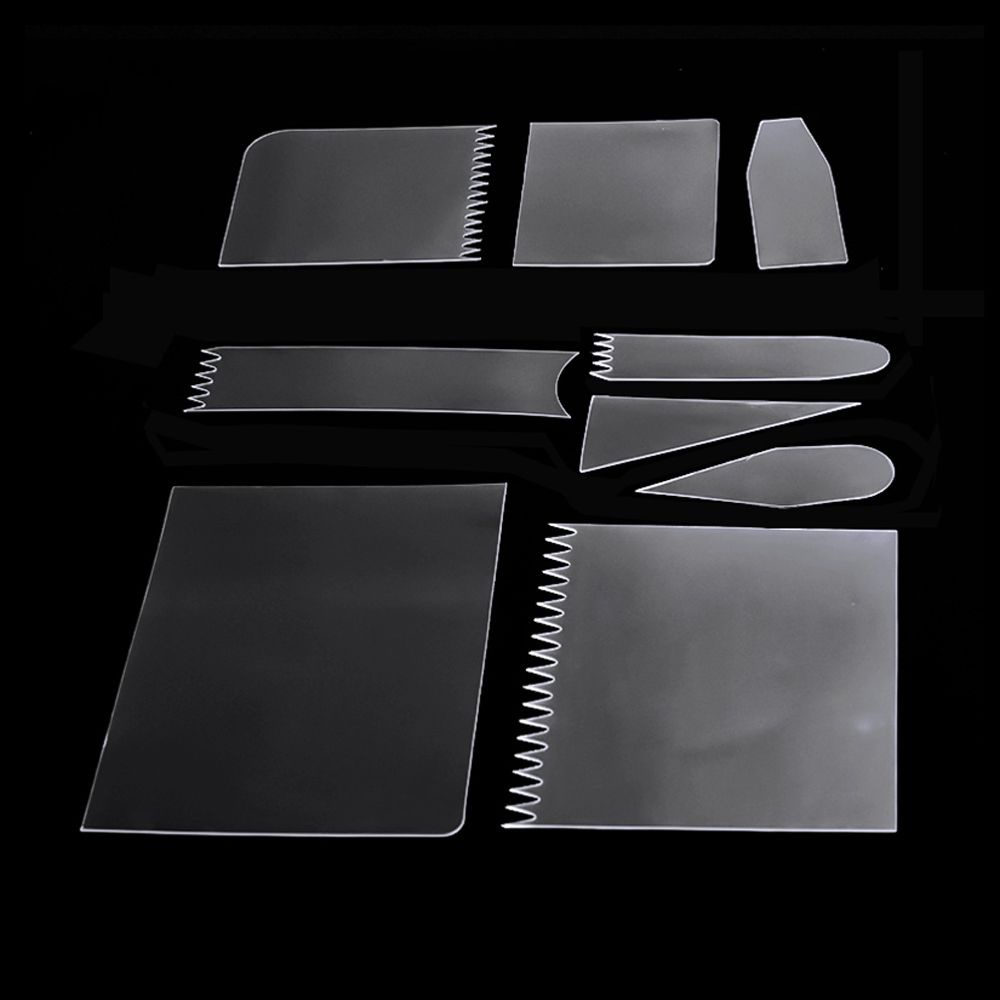 Dụng cụ chà láng bánh kem bằng nhựa trong suốt thân thiện với môi trường