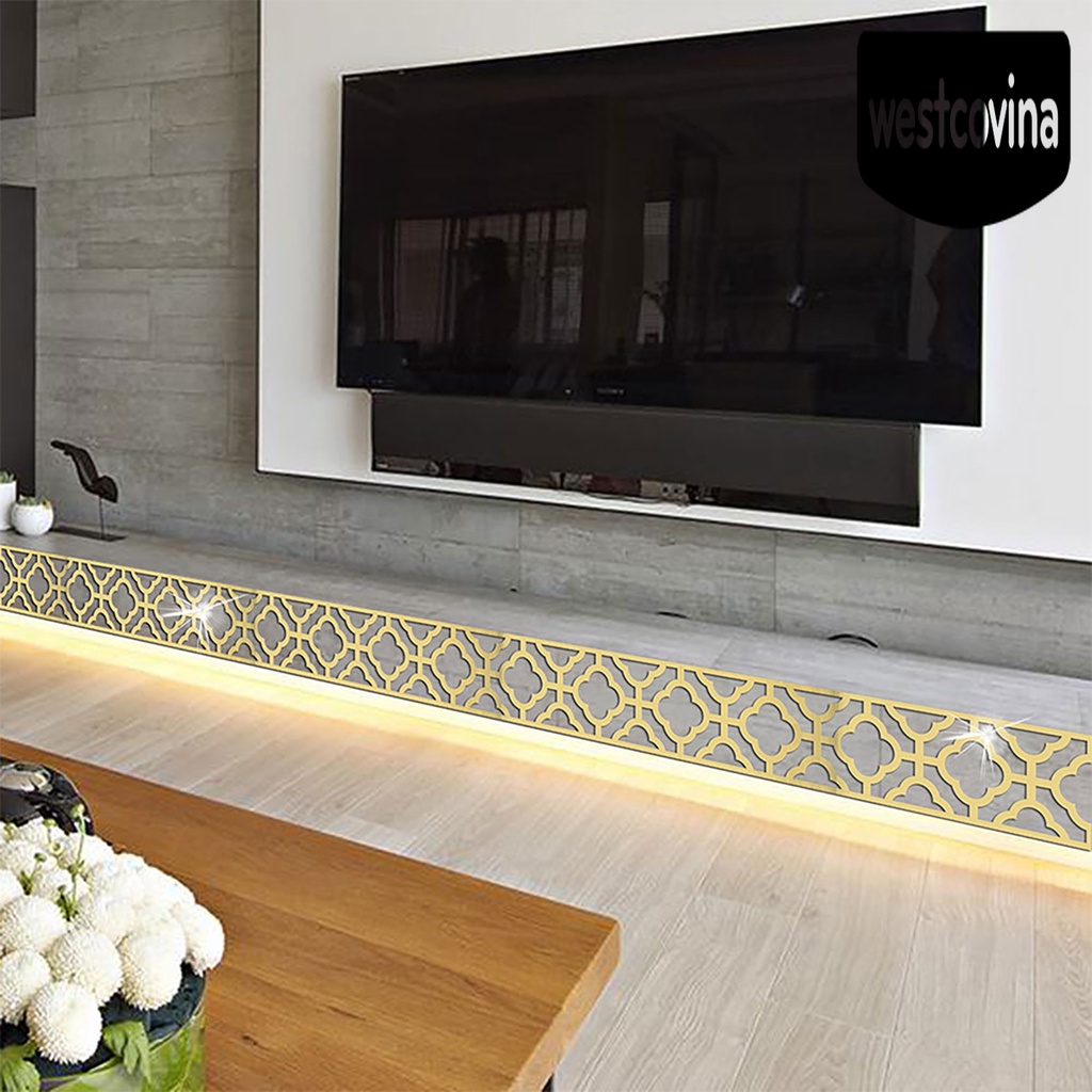 [Hot]☀ Sticker Dán Tường Bằng Acrylic Với Họa Tiết Hình Học 3D Dùng Trang Trí Phòng