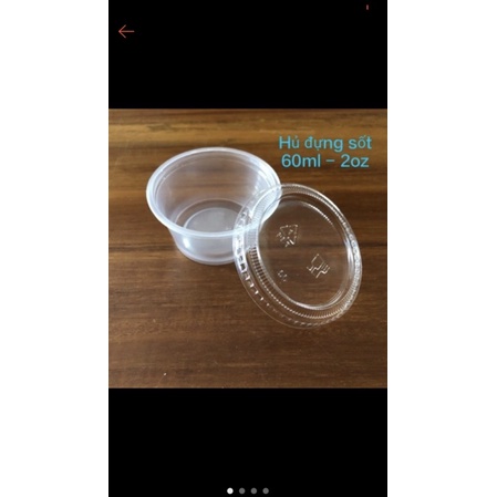 Hũ đựng nước sốt/chén nước chấm kèm nắp 60ml,105ml