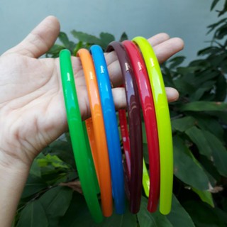 Bờm cài tóc nhựa mềm bản 8mm (được chọn màu)
