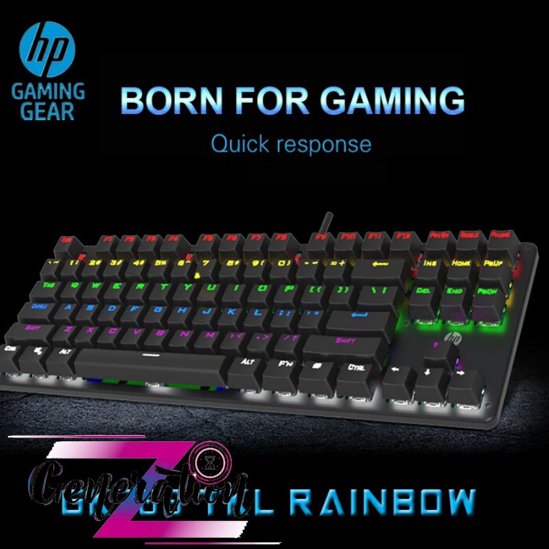 BÀM PHÍM CƠ LED 87 PHÍM HP GK200 - KEYBOARD LED HP GK200