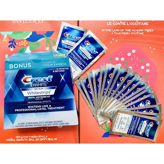 [BILL US] Miếng Dán Trắng Răng Crest 3D MỸ NEW (Professional / Glamorous/ 1-Hour Express)