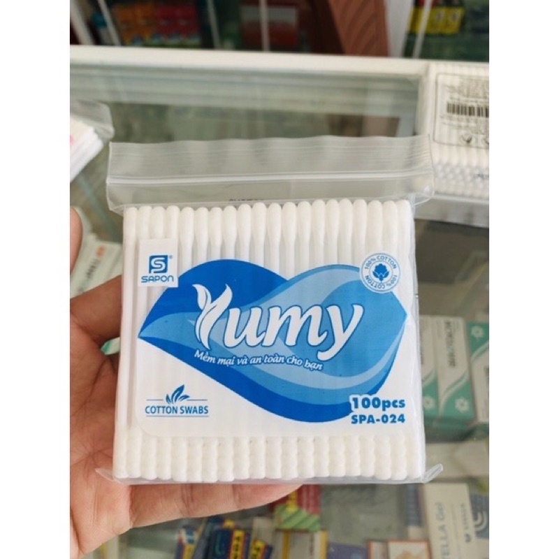 Tăm Bông Y Tế Người Lớn Yumy (100 que)