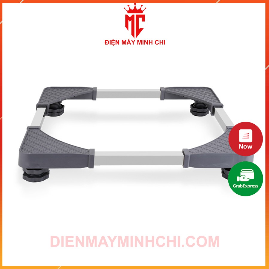Chân giá đỡ máy giặt tủ lạnh đa năng đế cao su chống ồn thép inox cao cấp chống han gỉ