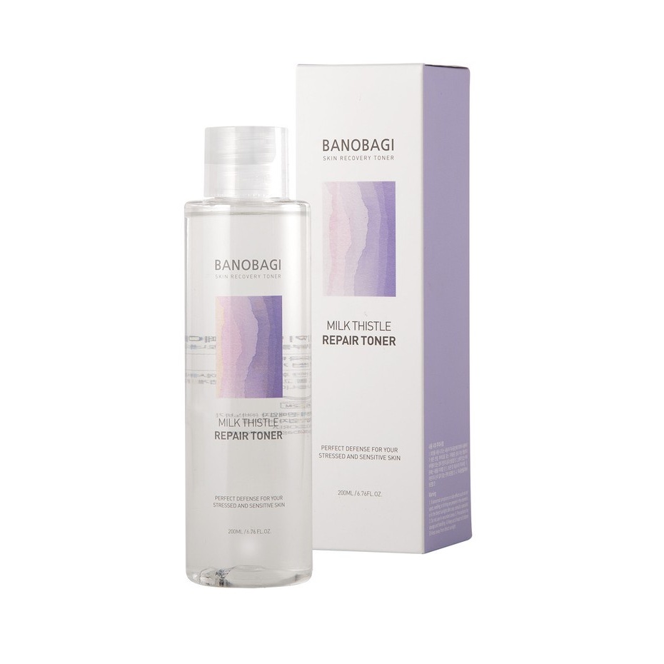 Nước Hoa Hồng Dưỡng Ẩm Làm Sáng Phục Hồi Da Banobagi Milk Thistle Repair Toner 200ml