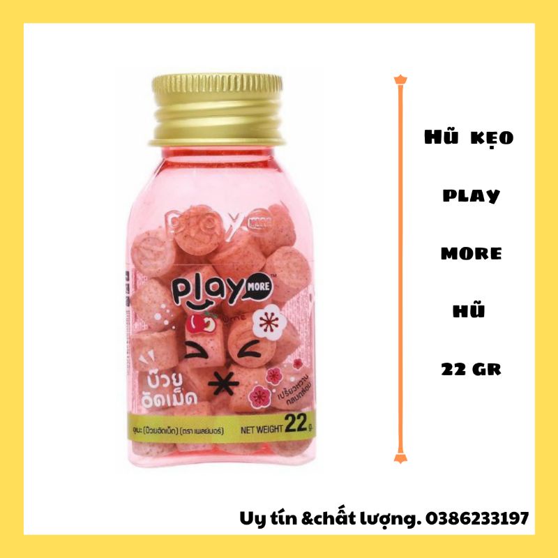 Combo hộp  6 hũ _Kẹo Playmore Thái Lan 22g