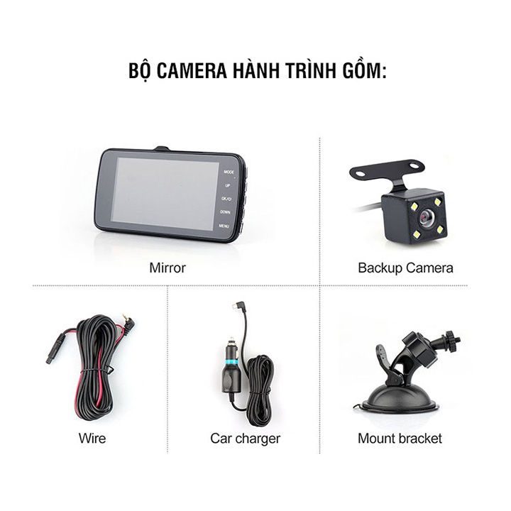 [CHÍNH HÃNG] Camera hành trình S14 - 2.0mp HI-T1120C20P dùng các loại ô tô