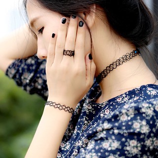 Bộ vòng tattoo choker (3 món)