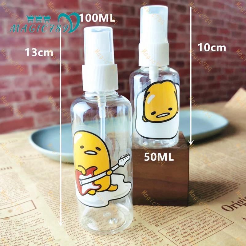 Chai xịt rỗng bằng nhựa trong suốt đựng mỹ phẩm 50ml / 100ml