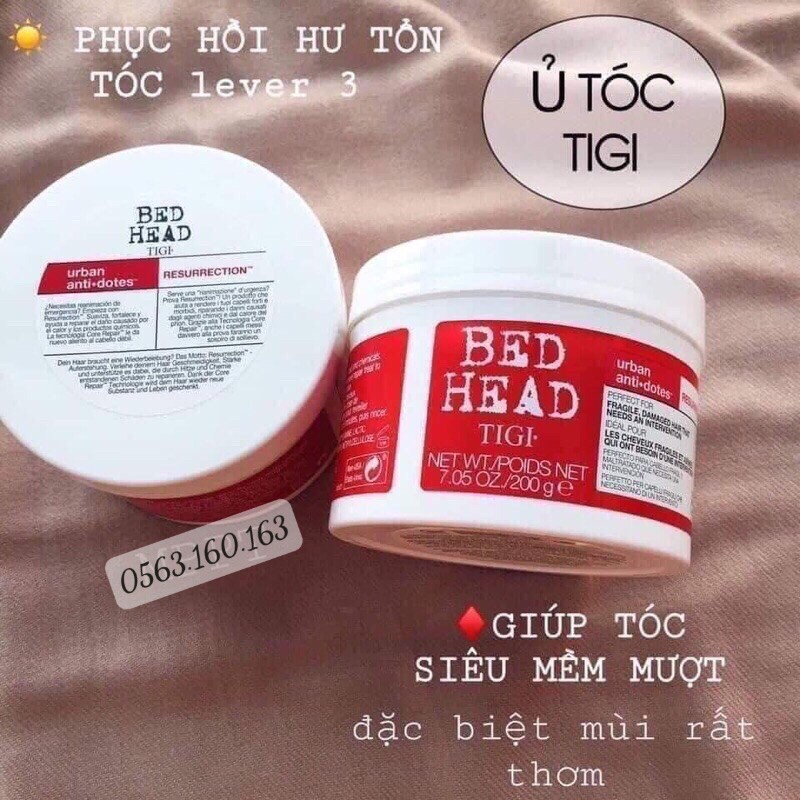 [CHUẨN AUTH] Kem Ủ Tóc Tigi Đỏ - Dầu Hấp TiGi 200g