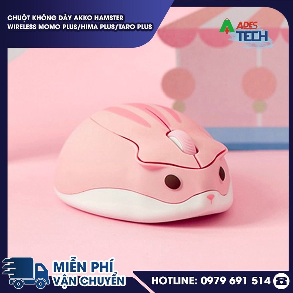 Chuột Không Dây AKKO Hamster Wireless MOMO Plus/Hima Plus/Taro Plus | Chuột Cute Dễ Thương | Bảo Hành 12 Tháng