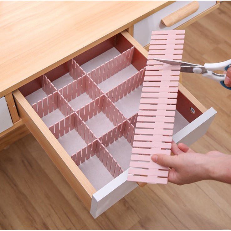 Set 4 Thanh Nhựa Chia Ngăn Tủ Tiện Dụng Có Thể Điều Chỉnh 88303 Tồng Kho Sỉ VP88