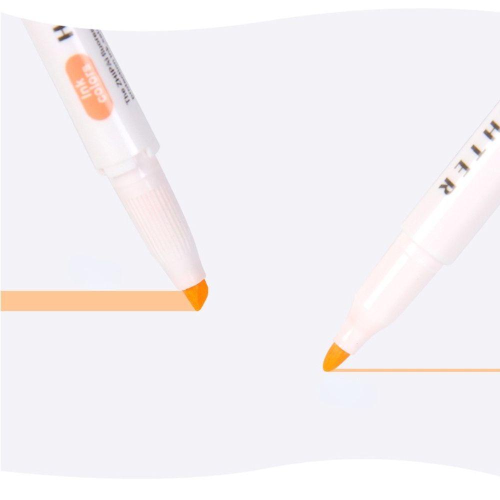 Bút Lông Dạ Quang Hai Đầu Dùng Đánh Dấu Hai Đầu Phong Cách Vintage Nhật Bản