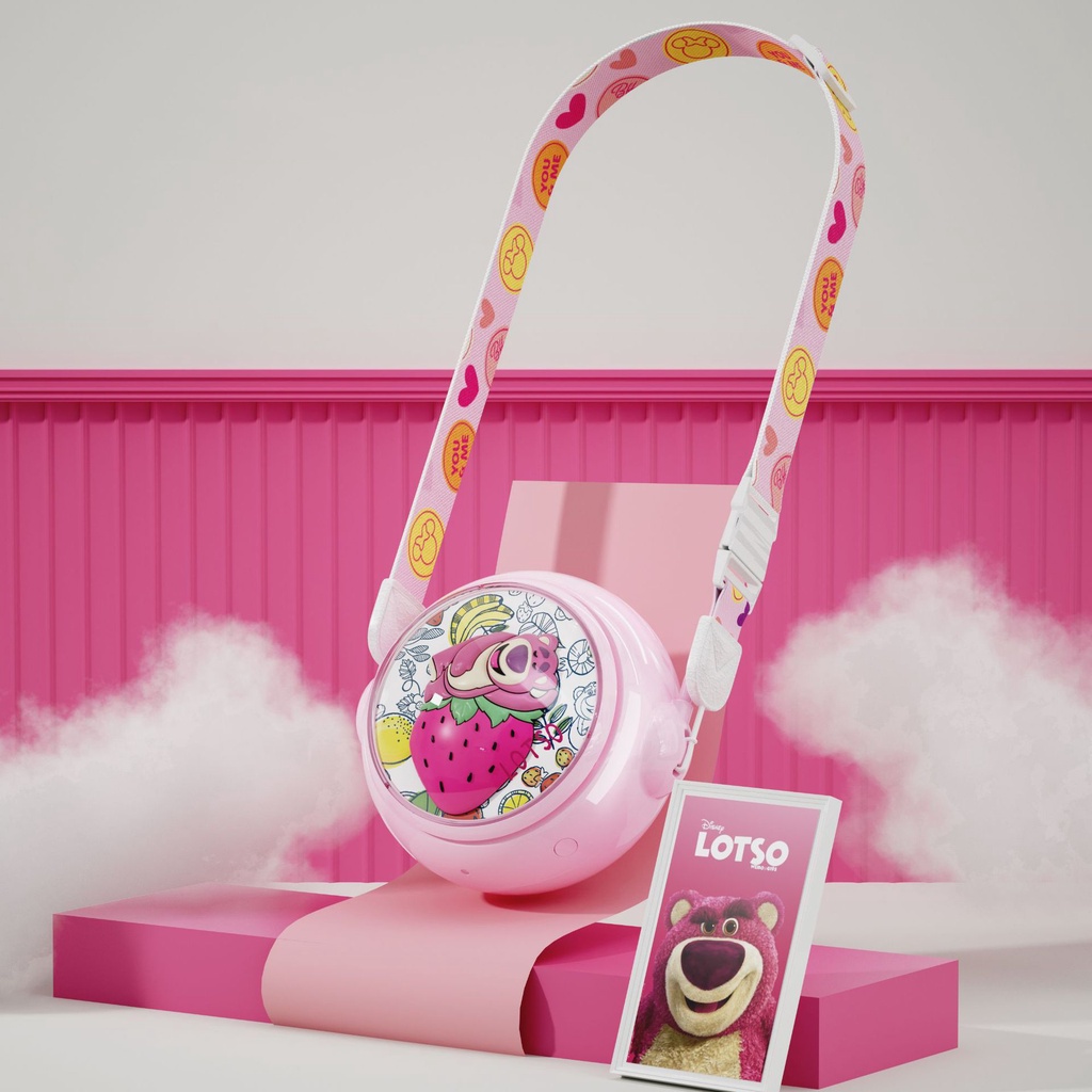 Quạt tích điện NUTEK PF1 mini chất liệu nhựa cao cấp, độ bền cao, cam kết chính hãng DISNEY