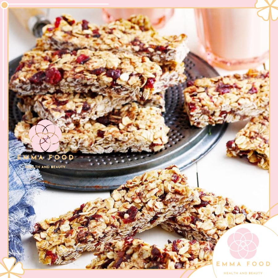 Granola Bar - Thanh Hạt Dinh Dưỡng Healthy Không Đường By EMMA Food - Ăn Kiêng Đẹp Da Đẹp Dáng