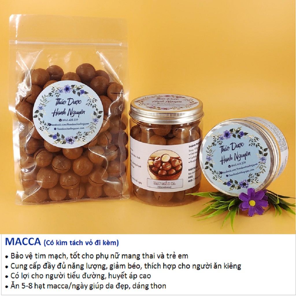 Hạt Macca (Maccamadia kèm kìm tách vỏ)_Túi 500gr