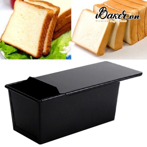 Khuôn sandwich chống dính có nắp 450gr - 22x11x9cm