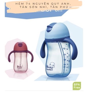 BÌNH UỐNG NƯỚC CHO BÉ BẰNG NHỰA PP KUKU KU5485 - 260ml