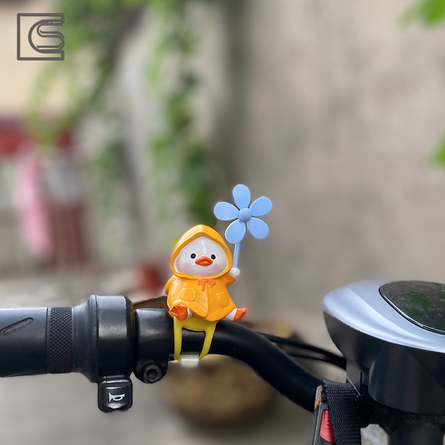 Phụ Kiện Trang Trí Xe Máy, Mô Hình Vịt Gắn Xe Đạp, Xe Máy Dễ Thương SC0063