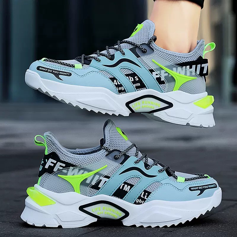 Giày thể thao sneaker nam D103, phong cách trẻ trung năng động, đế cao su non đi cực êm