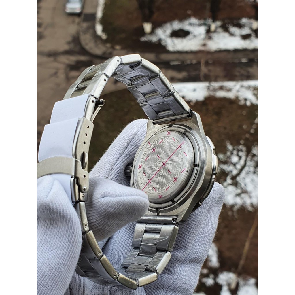 Đồng hồ Nga Vostok komandirskie 350504. Đồng hồ nam máy cơ tự động, size mặt 42, chống nước tốt 10ATM, quai thép