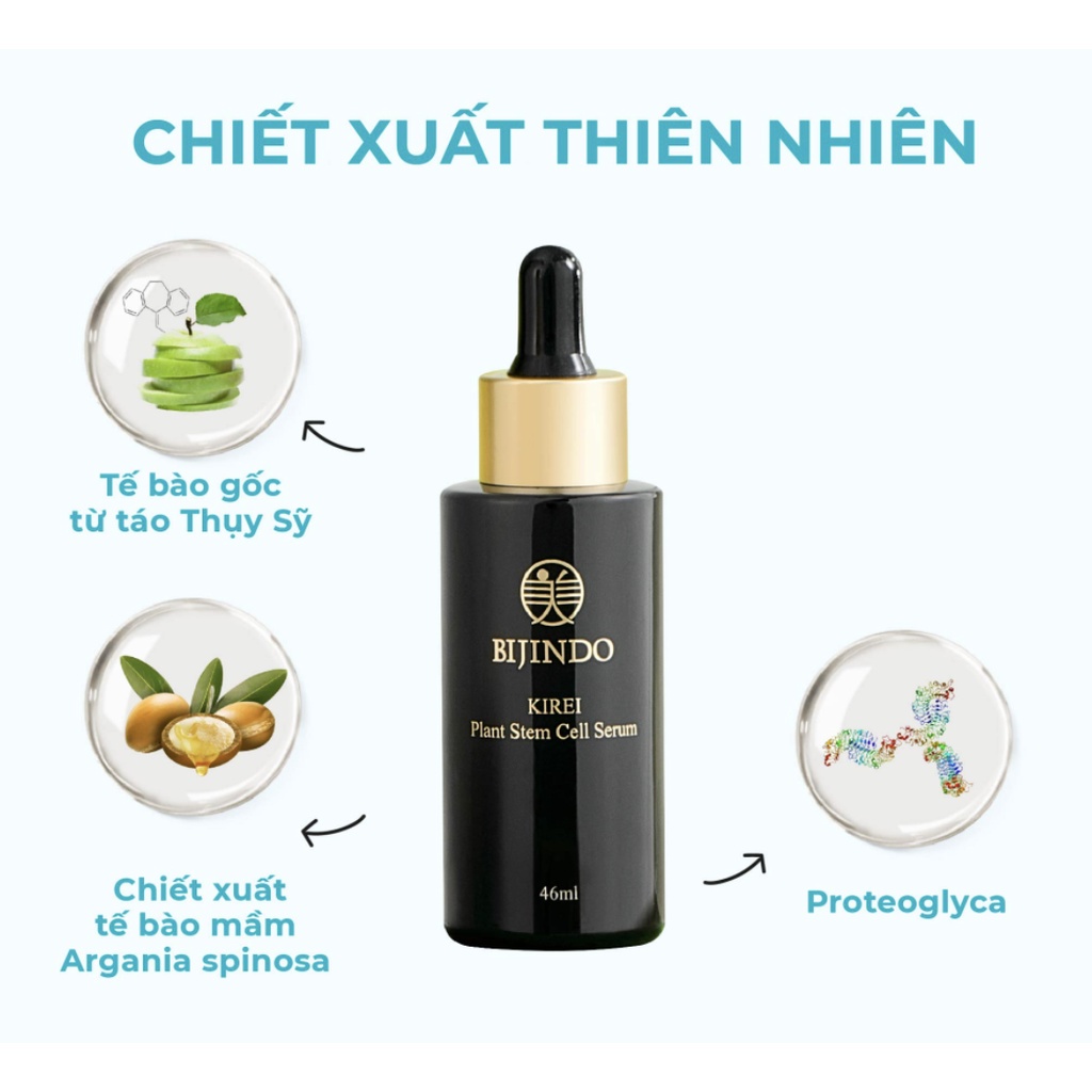 Serum Tinh Chất Ngăn Ngừa Lão Hoá Da BIJINDO KIREI Cải Thiện Nếp Nhăn Độ Đàn Hồi Mịn Màng 46ml