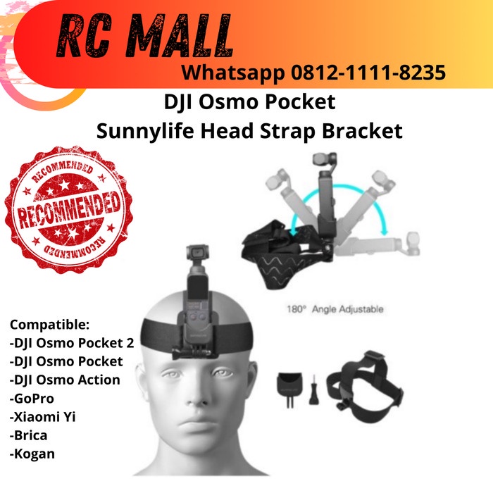 Dây đeo đầu cho máy ảnh Osmo Pocket Dji Osmo Action Gopro Xiaomi Brica