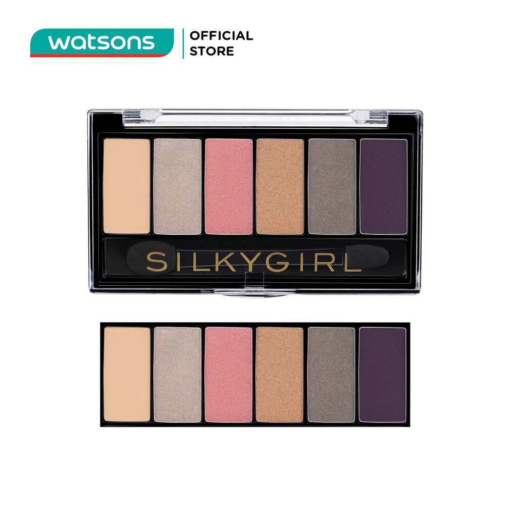 Phấn Mắt 6 Ô Silkygirl Truly Nude Eye Shadow Palette - 02 Blossom 6g