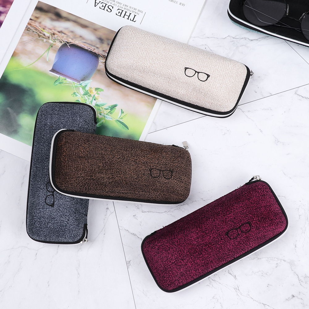 Hộp đựng kính in hình mắt kính thời trang