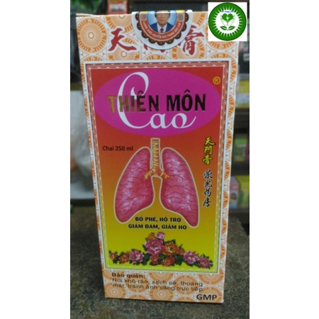 Thiên môn cao chai 250 ml - hổ trợ giảm ho , giảm đàm , bổ phế ,giảm đau rát hong , viêm phế quản