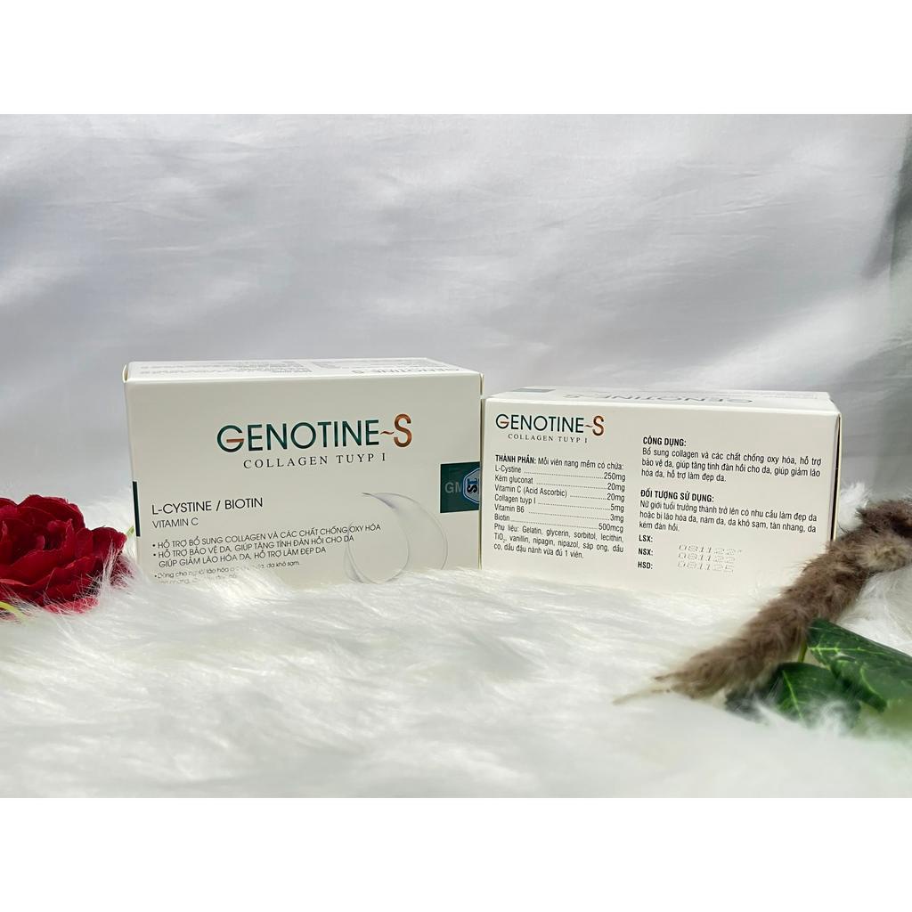 Viên Uống Đẹp Da Bổ Sung COLLAGEN, LCYSTIN GENOTINE - S Hộp 60Viên Hàng Chính Hãng