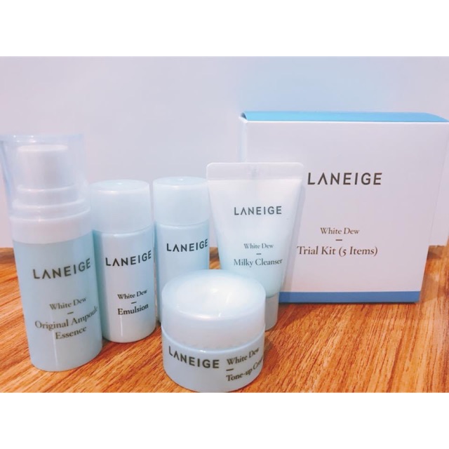 Bộ dưỡng da mini Laneige White Dew Trial Kit 5 món