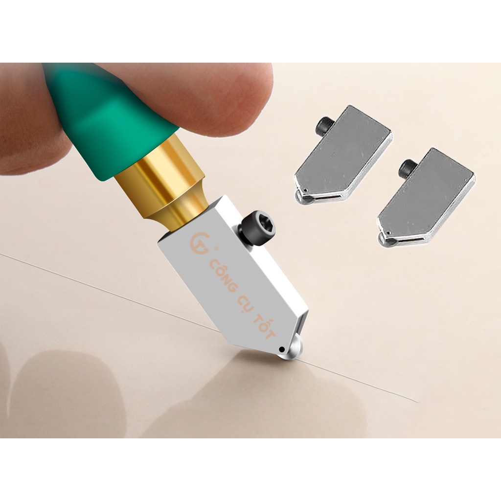 Dao cắt kính và gạch men cắt đường cong và đường thẳng