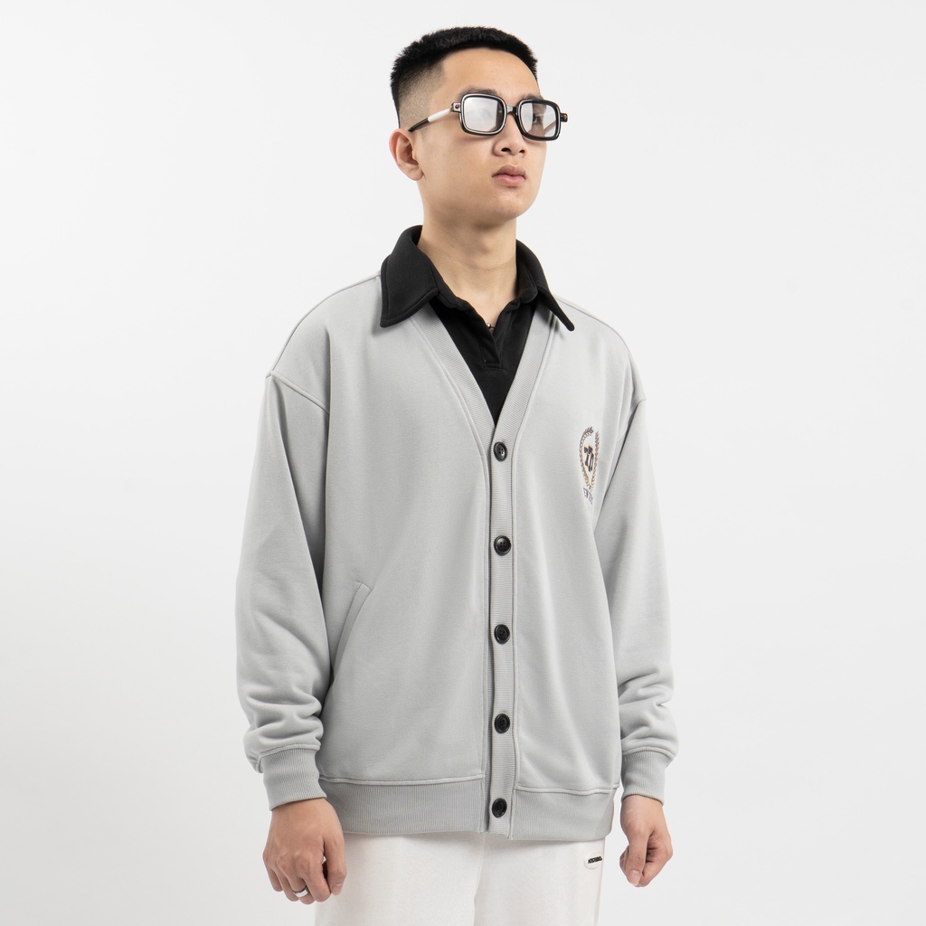 Áo Khoác Cardigan N7 Newseven ACADEMY basic nam nữ form rộng Local Brand