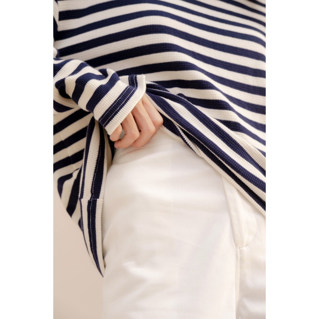 Quần cullotes kaki màu trắng LENclothing 8254