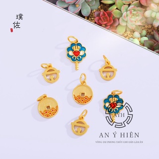 Charm Khóa đồng xu vàng #C195 ( An Ý Hiên)