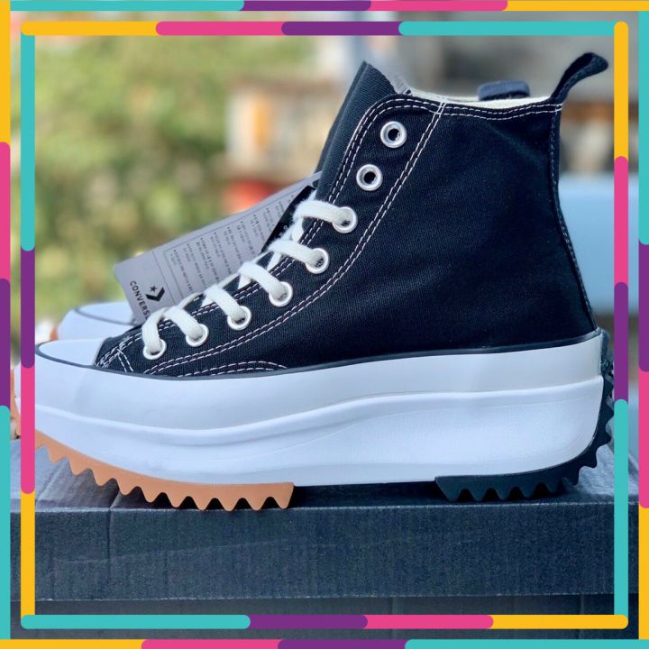 Giày thể thao cổ cao đen cho nam nữ