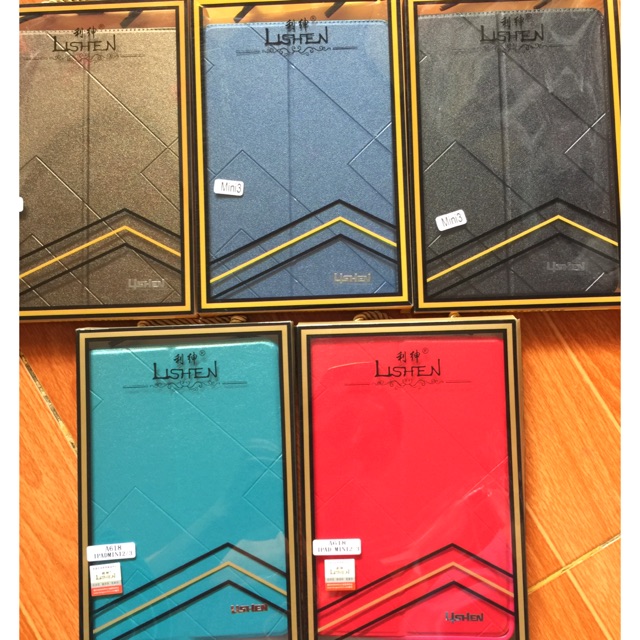 Ipad mini 1/2/3 bao da tốt có chỗ nhét cad, gấp lại làm giá đỡ